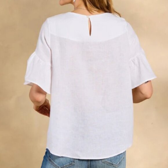 Sundance White 100% Linen 'Loa' Top Large NWT - Picture 2 of 16